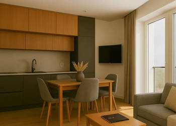 Mieszkanie Ursus narożne – widok z okien na 3 strony