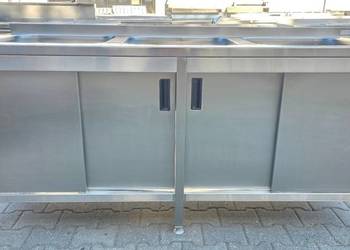 Zlew / Basen 3 Komorowy z Szafką - 180/60/85 - M.1823 N