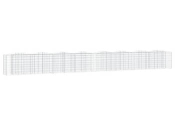 Łukowaty kosz gabionowy 800x50x100 cm galwanizowane żelazo WM-153549