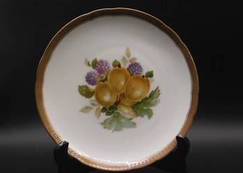 Talerz porcelanowy Hutschenreuther Selb Bavaria z motywem owocowym