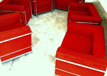 Fotel Le Corbusier LC3, LC2, Cassina, vintage, klasyk