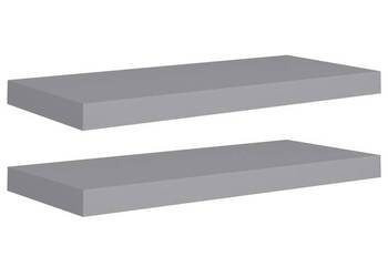 Półki ścienne 2 szt. szare 60x235x38 cm MDF WM-323854