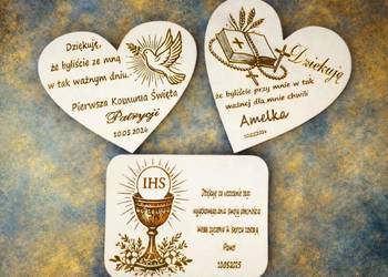 Magnesy z grawerem – wyjątkowe podziękowanie dla gości komunijnych