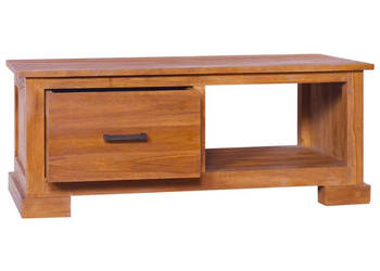 Szafka pod TV 90 x 50 x 37 cm lite drewno tekowe WM-289082