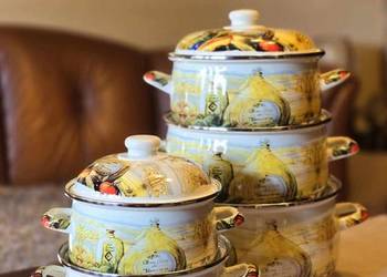 199 zł Garnki duże emalia worki