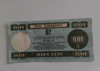 Bon Towarowy 0.01 cent