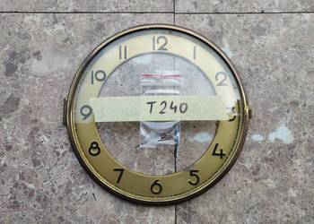 T240 Drzwiczki front ramka tarcza zegara kominkowego 19,1cm szyba wypukła