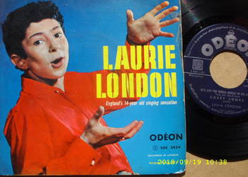 +LAURIE LONDON--HES GOT THE ; Singiel winyl.- 4 utwory. France.