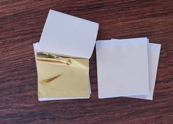 100 szt złotych listków z folii do złocenia