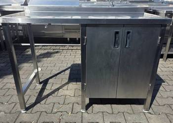 Stół Gastro z Szafką i Miejscem Na Zmywarkę 130/60/85 cm M.1601 N