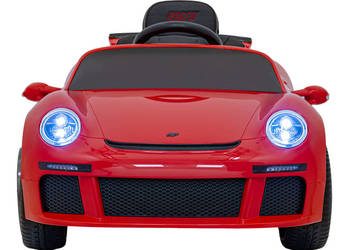 RUF CTR3 Czerwony • Auto na Akumulator 12V 9Ah • 2×35W • Koła EVA • Skórzan