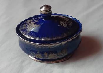 Kobaltowa musztardniczka Chodzież, fason Iwona. Kobaltowa musztardniczka Chodzież, fason Iwona.