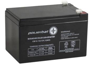 Akumulator żelowy 12V 12Ah POWERBAT CB 12-12