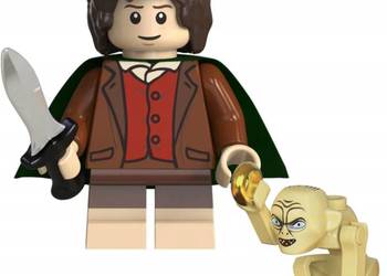 klocki figurka ludzik FRODO i GOLLUM SMEAGOL pierścień miecz peleryna