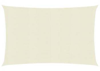 vidaXL Żagiel przeciwsłoneczny, 160 g/m², kremowy, 2x3,5 m, HDPE(sku311173)