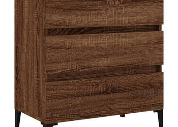 Komoda brązowy dąb 60x35x70 cm materiał drewnopochodny WM-823055