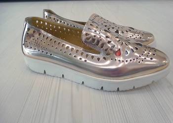Buty Damskie Półbuty Lordsy Loafersy Marka Premium Buffalo London 38