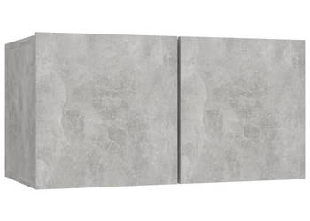 Szafki wiszące pod TV szarość betonu 60x30x30 cm WM-804520
