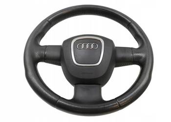 KIEROWNICA  TRÓJRAMIENNA SKÓRZANA ŁOPATKI  Audi A3 II (2003-2013) 8P