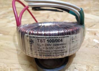 Transformator toroidalny TST 100/004 100W 2x12v 4.16A