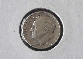 10 Centów USA 1947 r. men. D 10 Centów USA 1947 r. men. D