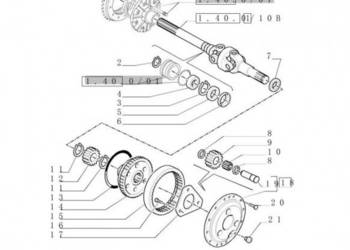 New Holland T6010 T6090 T6070 Wałek przegubowy 12t/14t, 944,5mm l 84194820