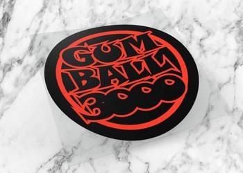 Naklejka GUMBALL 3000 10 x 10 cm gum ball race #5