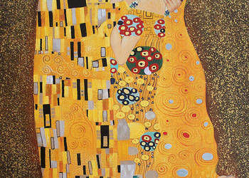 Prezent na ślub i wesele Obraz olejny Pocałunek Gustav Klimt