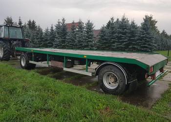 Przyczepa ciężarowa platforma pod bale ,sprzęt budowlany