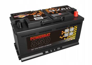 Akumulator PowerBat 12V 92AH, 92 AH, 850A, P+, AGM START-STOP, 353x175x190