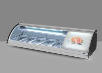 Lada chłodnicza sushi biała - 130 cm, R600a, LED, 5x GN 1/3