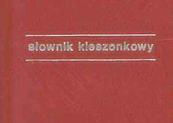 KIESZONKOWY SŁOWNIK Angielsko - Polski / Polsko - Angielski