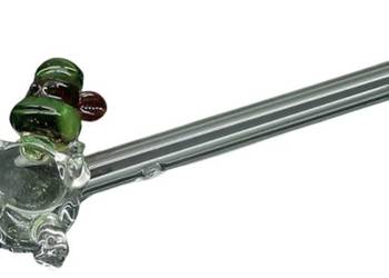 Lufka Szklana 14,5 cm z Grubego Szkła z Wzorem Klauna