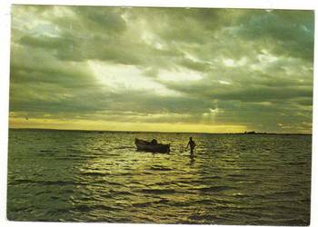 ZACHÓD SŁOŃCA NAD ZATOKĄ PUCKĄ ZATOKA PUCKA