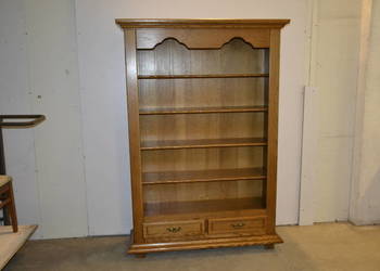 regał stylowy . biblioteka . dąb