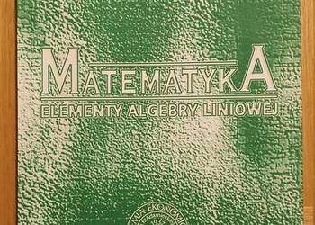 Matematyka - elementy algebry liniowej