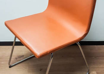 Krzesło Ikea Bernhard ruda skóra