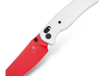 Nóż składany Bestechman Cicada's Wing White G10, Red 10Cr15MoV (BMK06G)