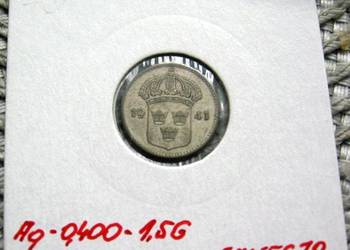 Szwecja 10 Ore 1941r - SREBRO