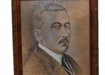 Wojciech Kossak 1934 - Portret Roman Dmowski - Polski Obraz Patriotyczny