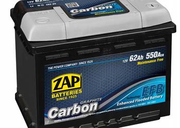 Akumulator ZAP CARBON EFB START&STOP 62Ah 550A