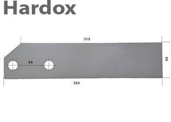 Płoza krótka HARDOX 384125/P części do pługa VENTZKI