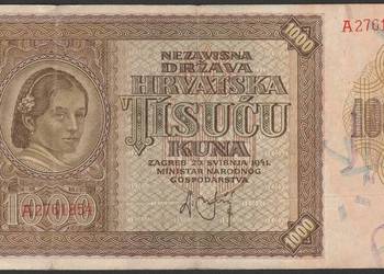 Chorwacja 1000 kuna 1941 - A276