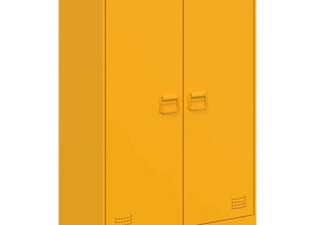 Szafka boczna musztardowa 67x39x107 cm stal WM-841664