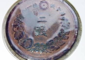 JAPONIA- 2 SEN 1877 r-10 ROK-BRĄZ