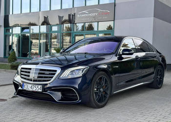 Mercedes S 63 AMG 4Matic+ Long 612KM. Krajowy. Bezwypadkowy. Nowa ceramika…