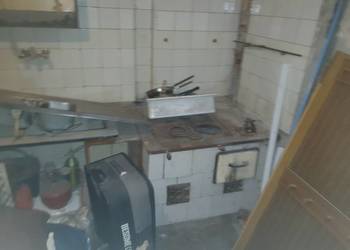 Piec kaflowy kuchenny retro / kuchnia węglowa