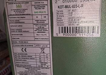 Piec SAS 23 kW z podajnikiem