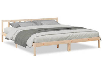 Dłuższe łóżko bez materaca lite drewno sosnowe 200x210 cm WM-852440