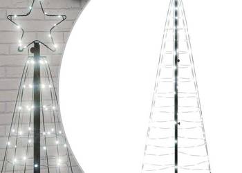 vidaXL Choinka LED 200 LED Zimna biel 180 cm(SKU:4016449)